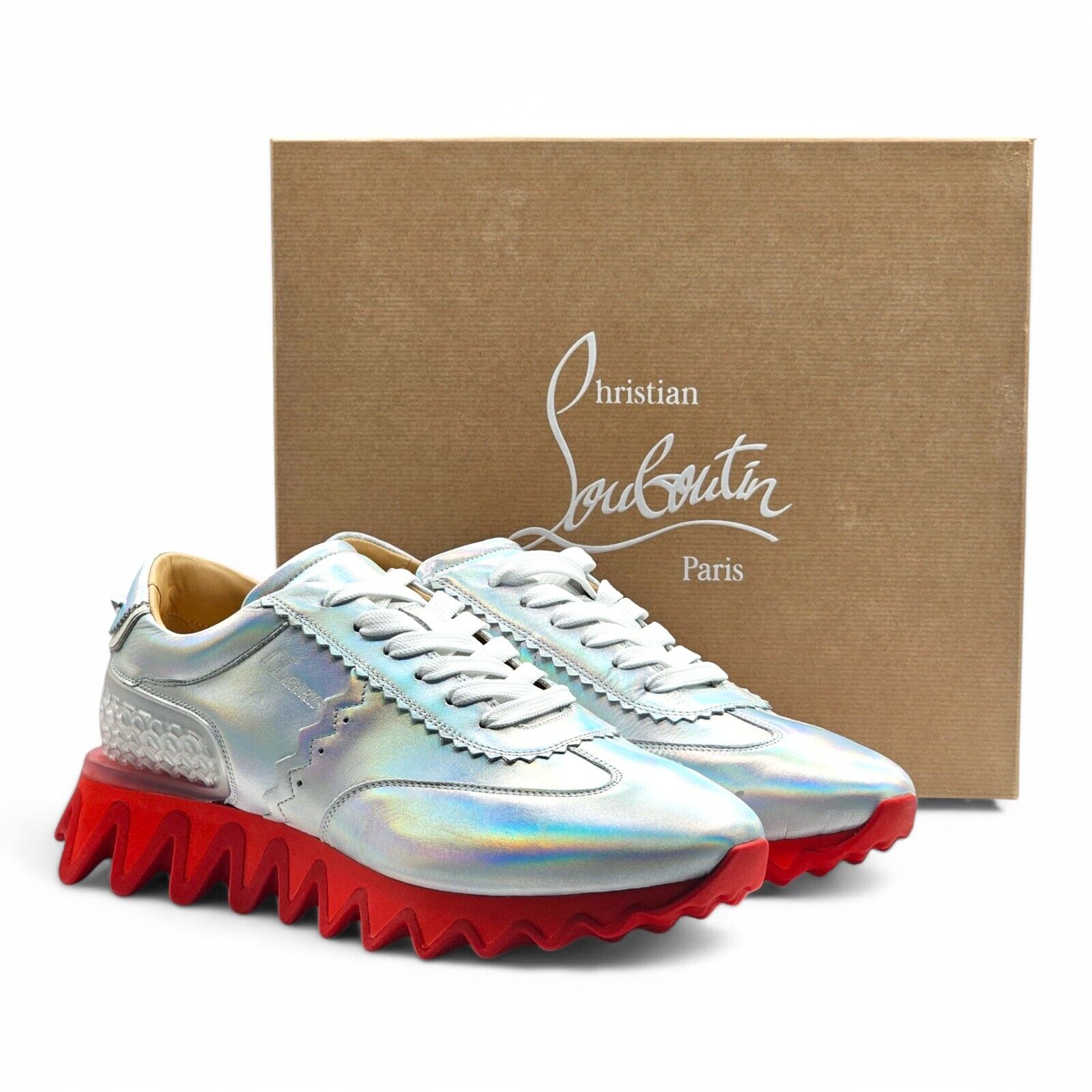Christian Louboutin Loubishark Iridescent Sneakers - Laser