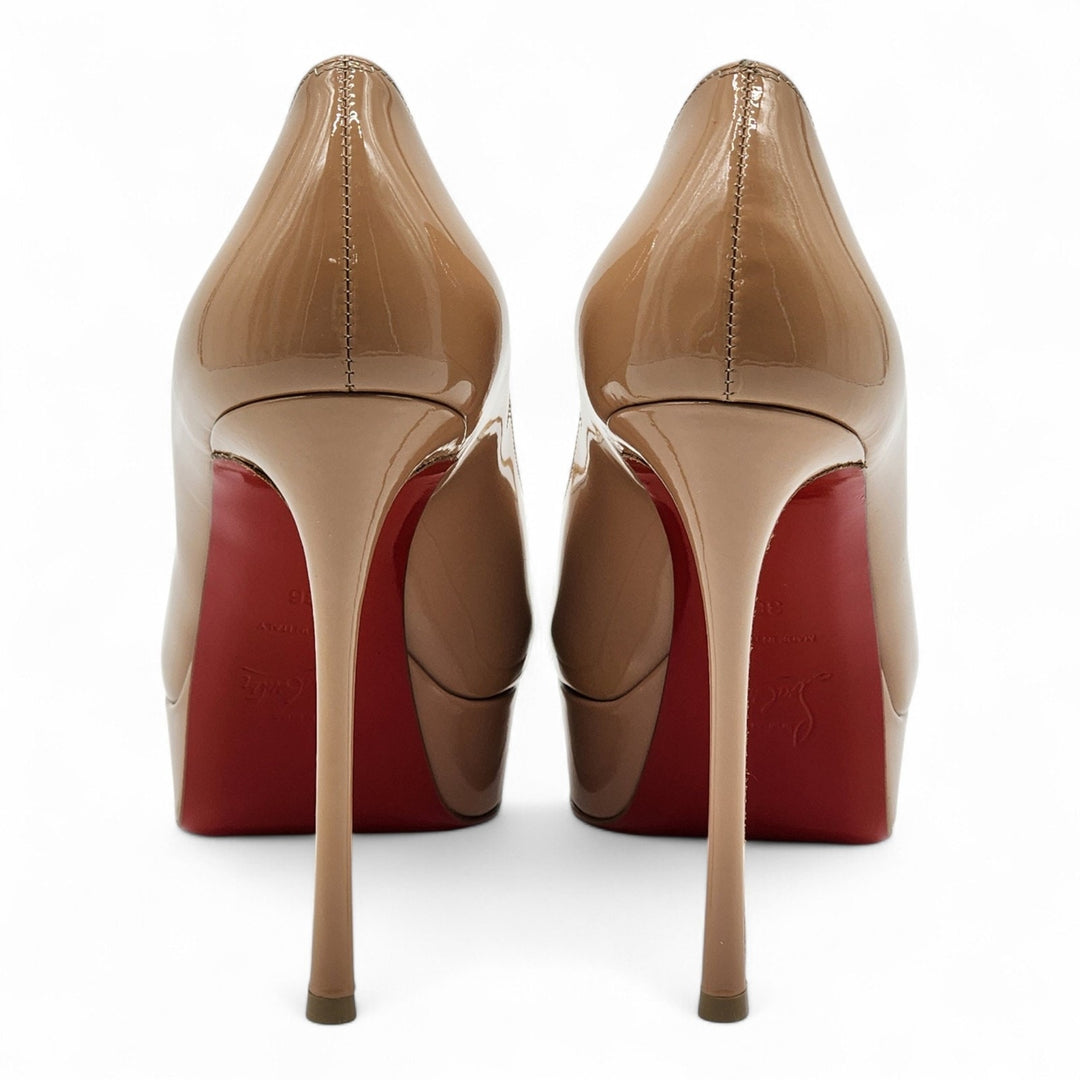 Christian Louboutin Lady Peep Leather Pumps 150 EU 36 US 5.5