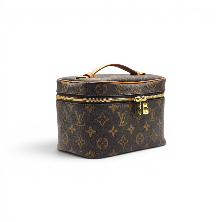 Louis Vuitton Nice Mini Vanity Case Monogram Canvas Beauty Bag Brown - Preowned