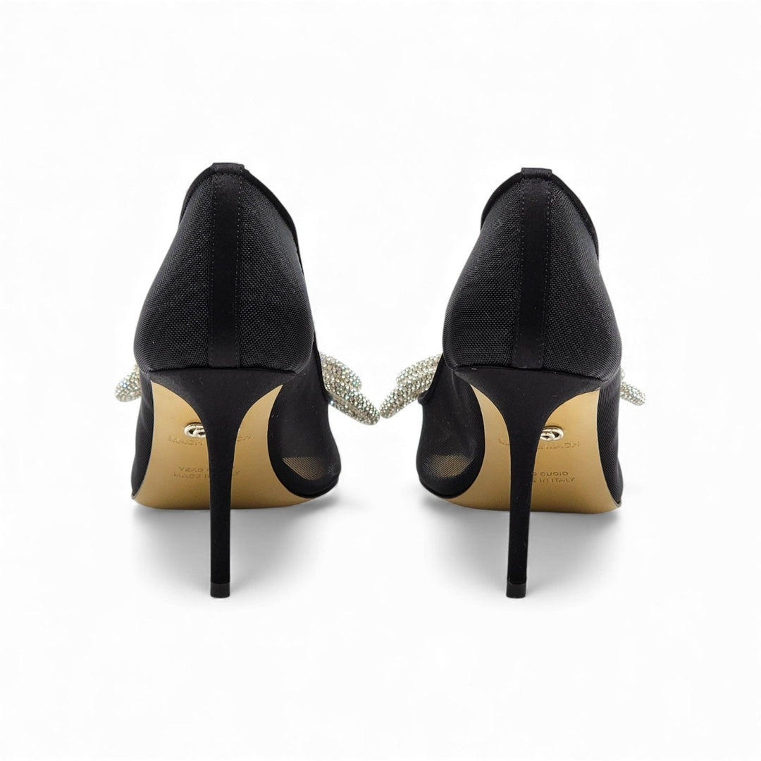 MACH & MACH Double Bow Crystal-Embellished Pumps Heels EU 39.5 US 9 - NWB $1195