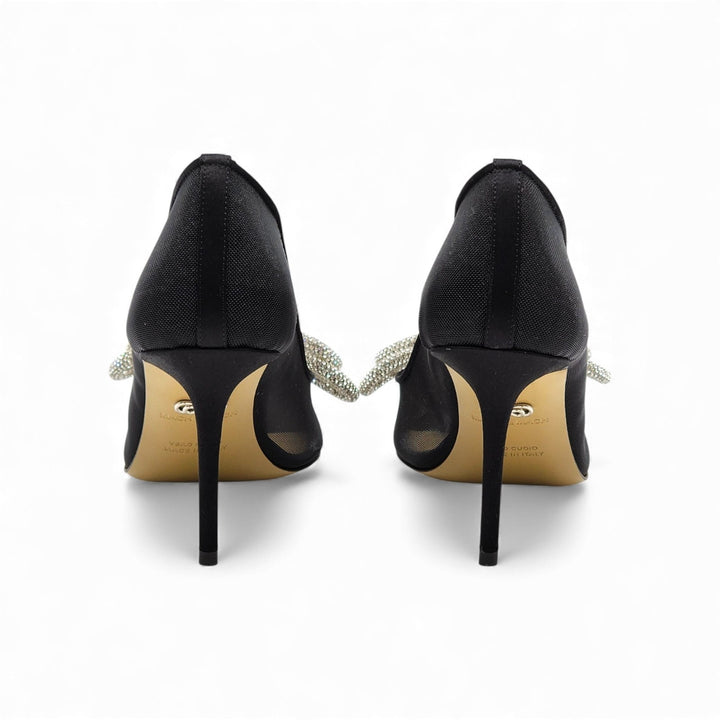 MACH & MACH Double Bow Crystal-Embellished Pumps Heels EU 39.5 US 9 - NWB $1195