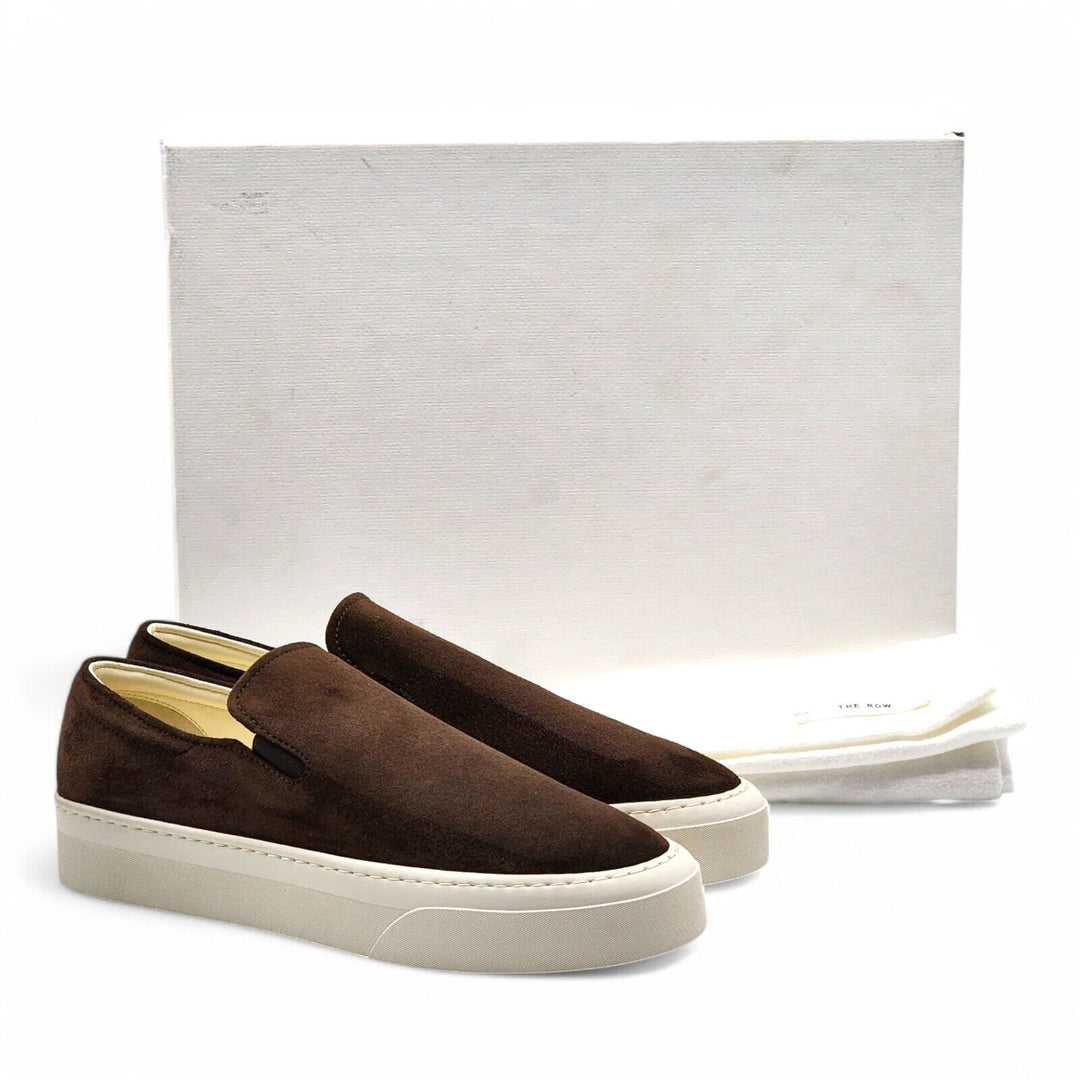 The Row Marie H Suede Slip-On Sneakers in Brown - EU 35.5 / US 5.5 - $810