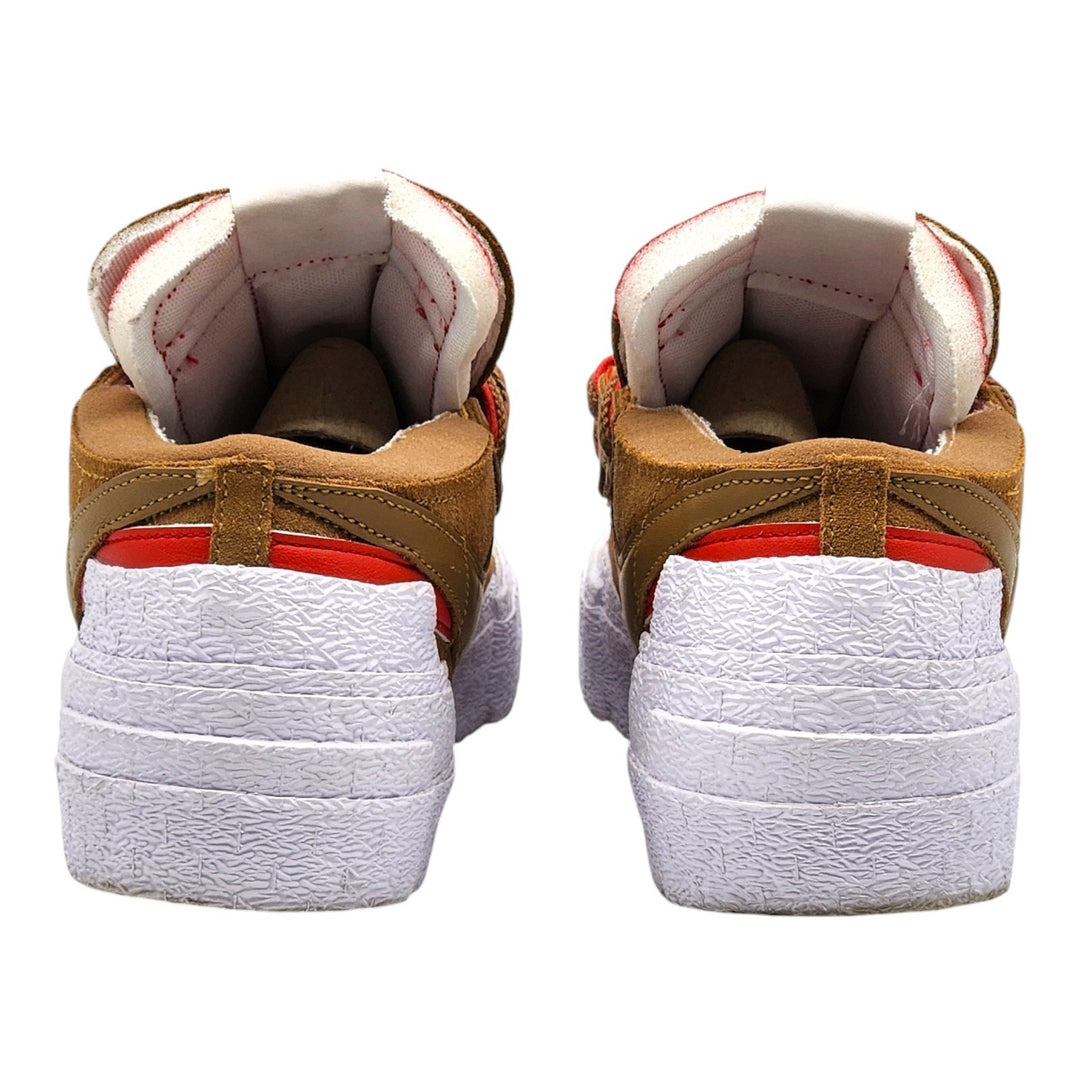 Nike x Sacai Blazer DD1877-200 Low British Tan University Red US 9 - Mint