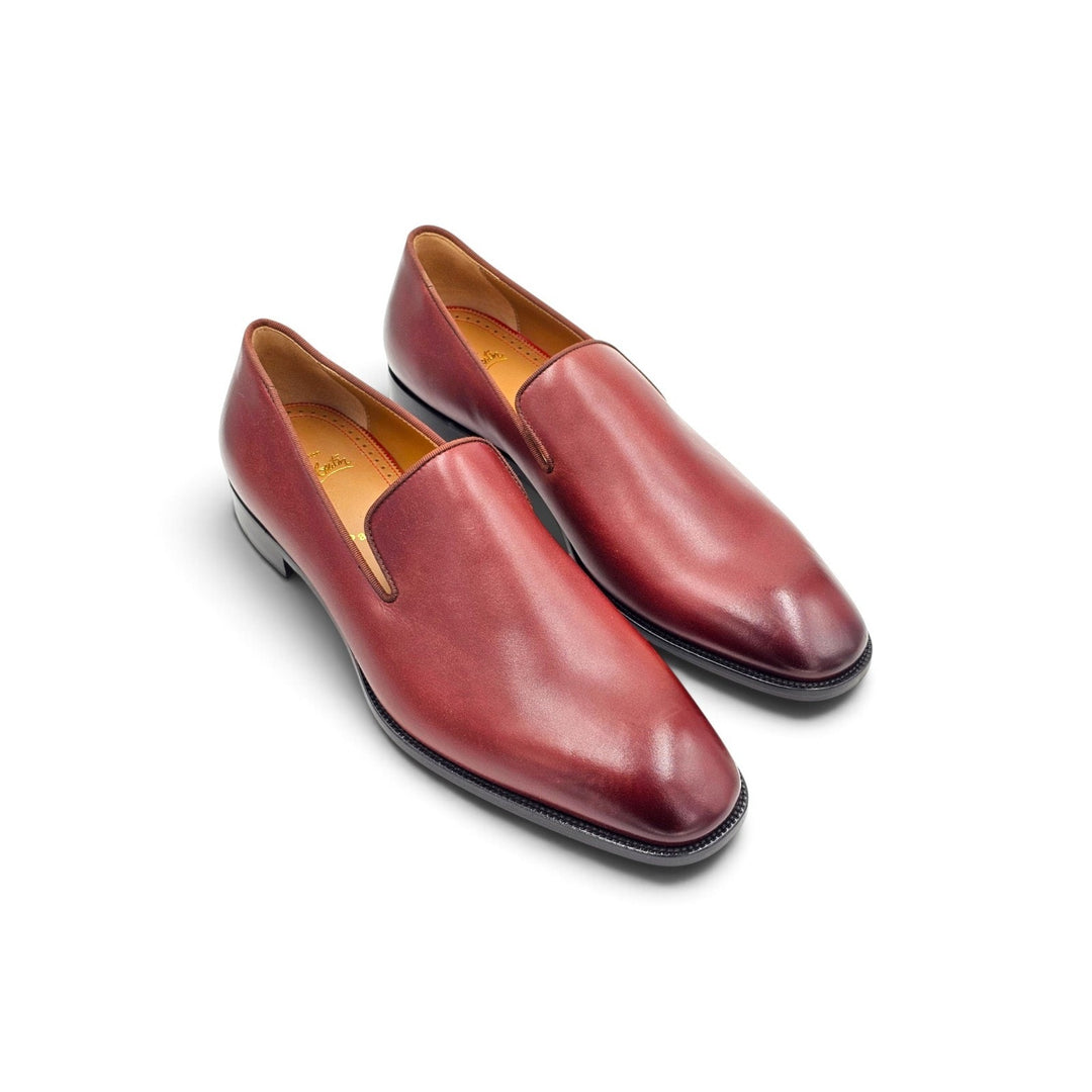 Christian Louboutin Danny Flex Leather Loafers in Brown Size 42.5 US 9.5 - $1120