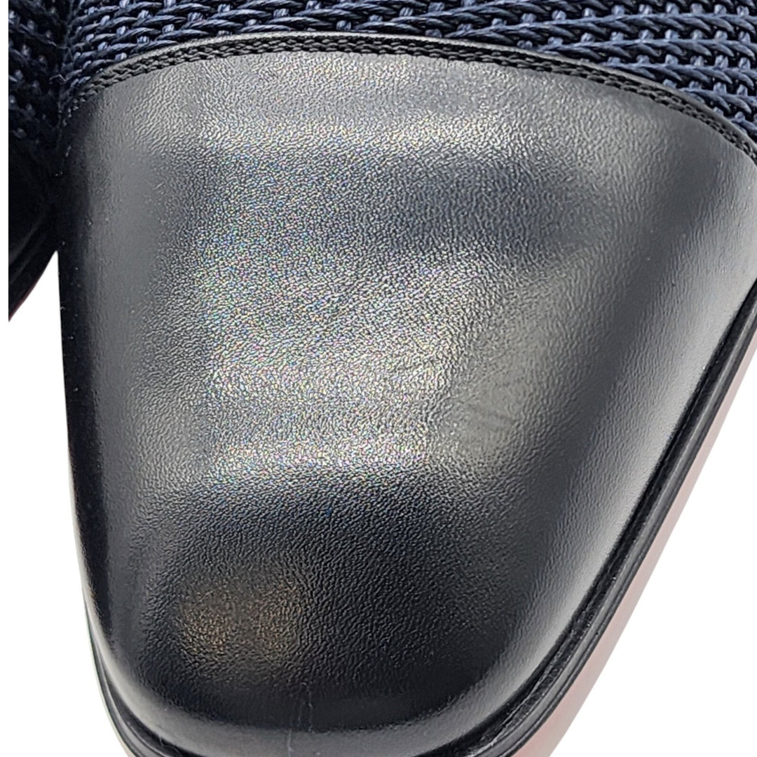 Christian Louboutin Greggo Leather and Suede Oxford Shoes Blue EU 42 US 9