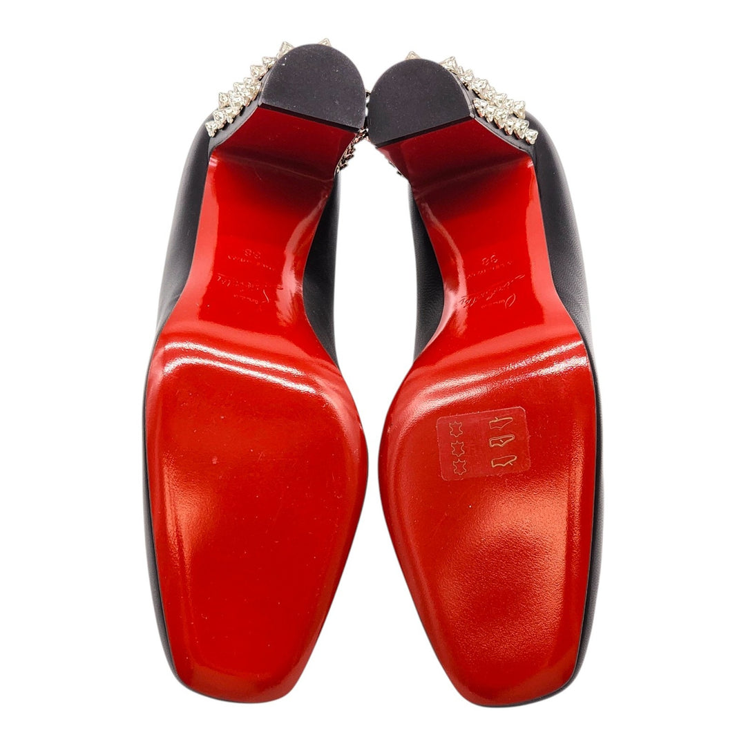 Christian Louboutin Donna Stud Spikes Leather Pumps EU 38 US 7.5