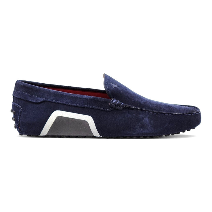 Tod’s for Ferrari Suede Gommino Driving Loafers Blue UK 7 US 8
