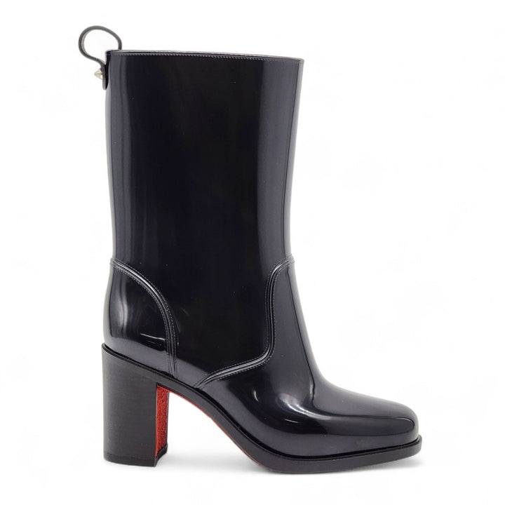 Christian Louboutin Loubirain PVC Rubber Women's Rain Boots Black EU 34 US 4