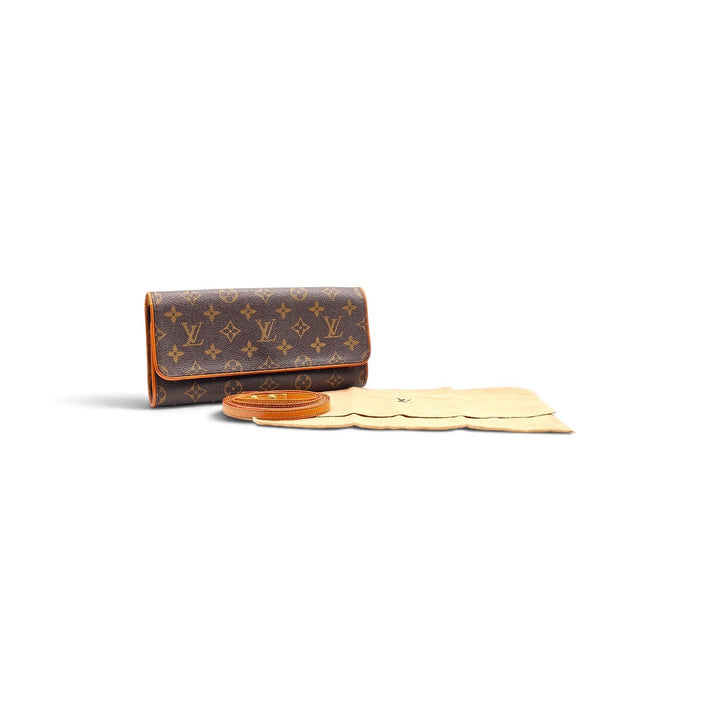 Louis Vuitton Monogram Pochette Twin GM Crossbody Shoulder Bag