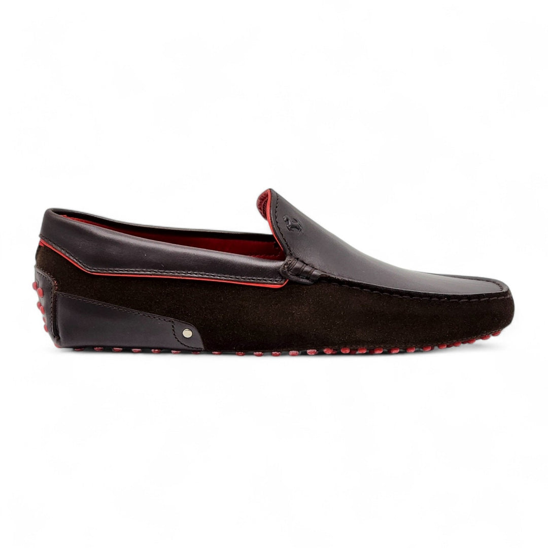 Tod’s for Ferrari Gommino Driving Leather Loafers Black UK 7 US 8.5 - NWB