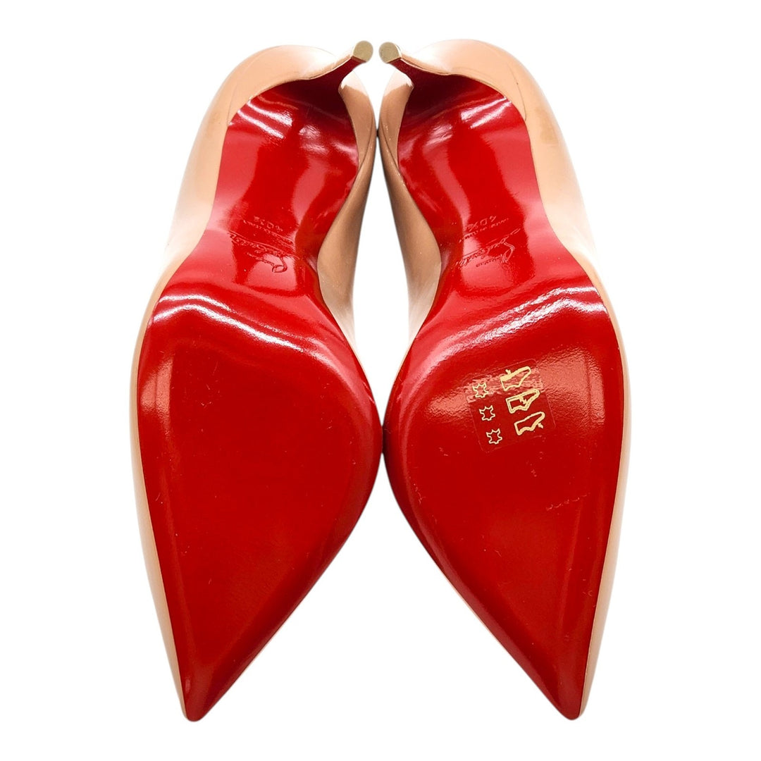 Christian Louboutin Hot Chick Patent Leather Pumps Nude EU 40.5 US 10
