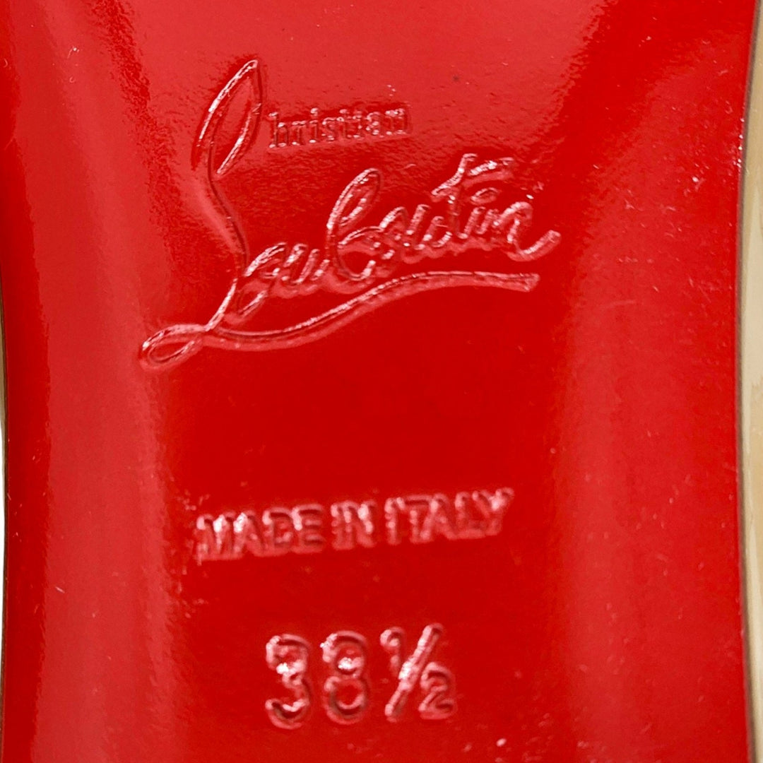 Christian Louboutin Gloriana Leather Ballet Flats Blush Nude EU 38.5 US 8