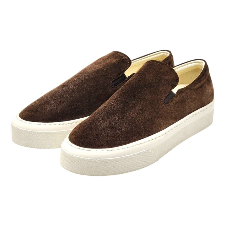 The Row Marie H Suede Slip-On Sneakers in Brown - EU 35.5 / US 5.5 - $810