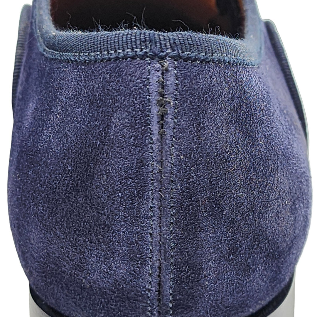 Christian Louboutin Greggo Leather and Suede Oxford Shoes Blue EU 42 US 9