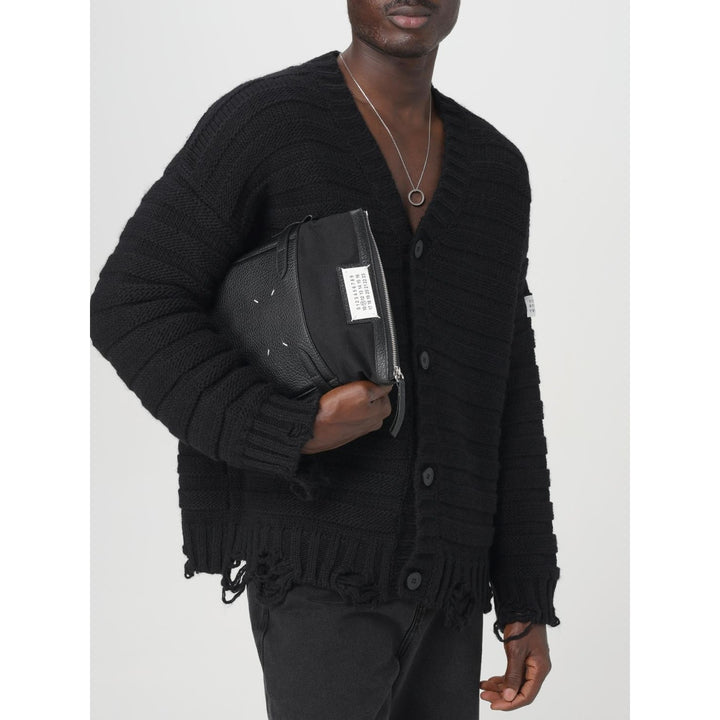 Maison Margiela Men's Shoulder Bag Black Leather Crossbody Bag - NWT $1800