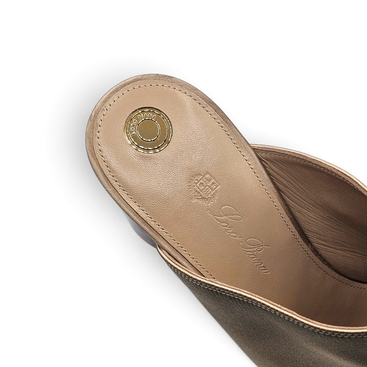 Loro Piana Alba Heeled Mules Vanilla Gleam FAR1163 A0RL EU 36 US 6 - NWOB $1900