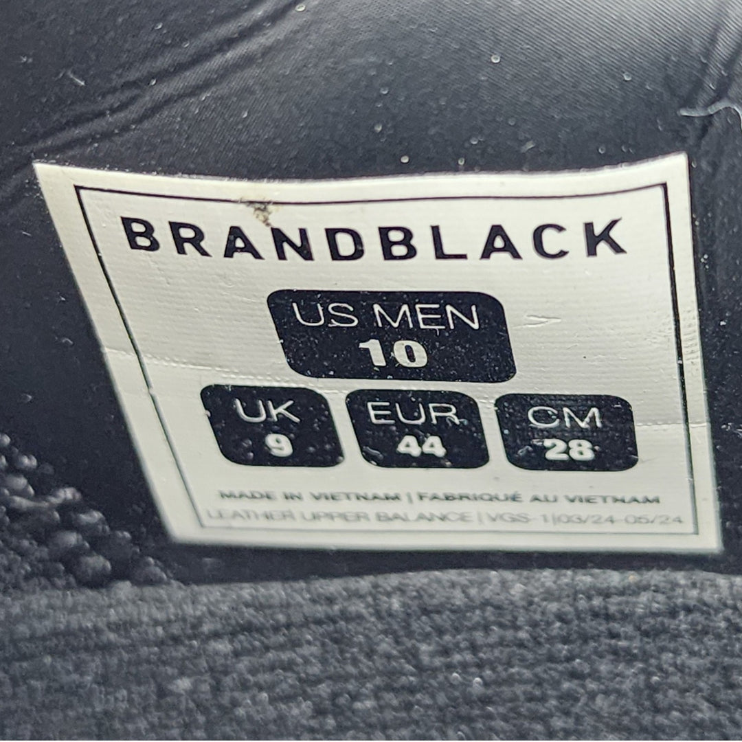 Brandblack Downtown Leather Sneakers M288BB-NWB Black White US 10 EU 44 - New