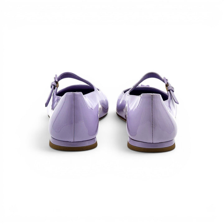 Louis Vuitton Swing Flat Mary Jane Ballerina Lilac Leather Flats EU 39 US 9 NWB