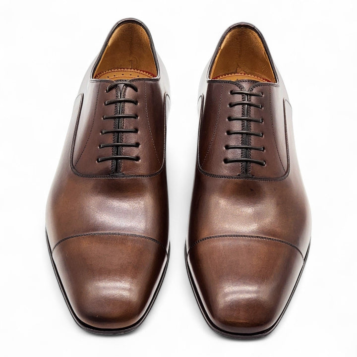 Christian Louboutin Greggo Leather Oxford Shoes in Brown EU 41 US 8