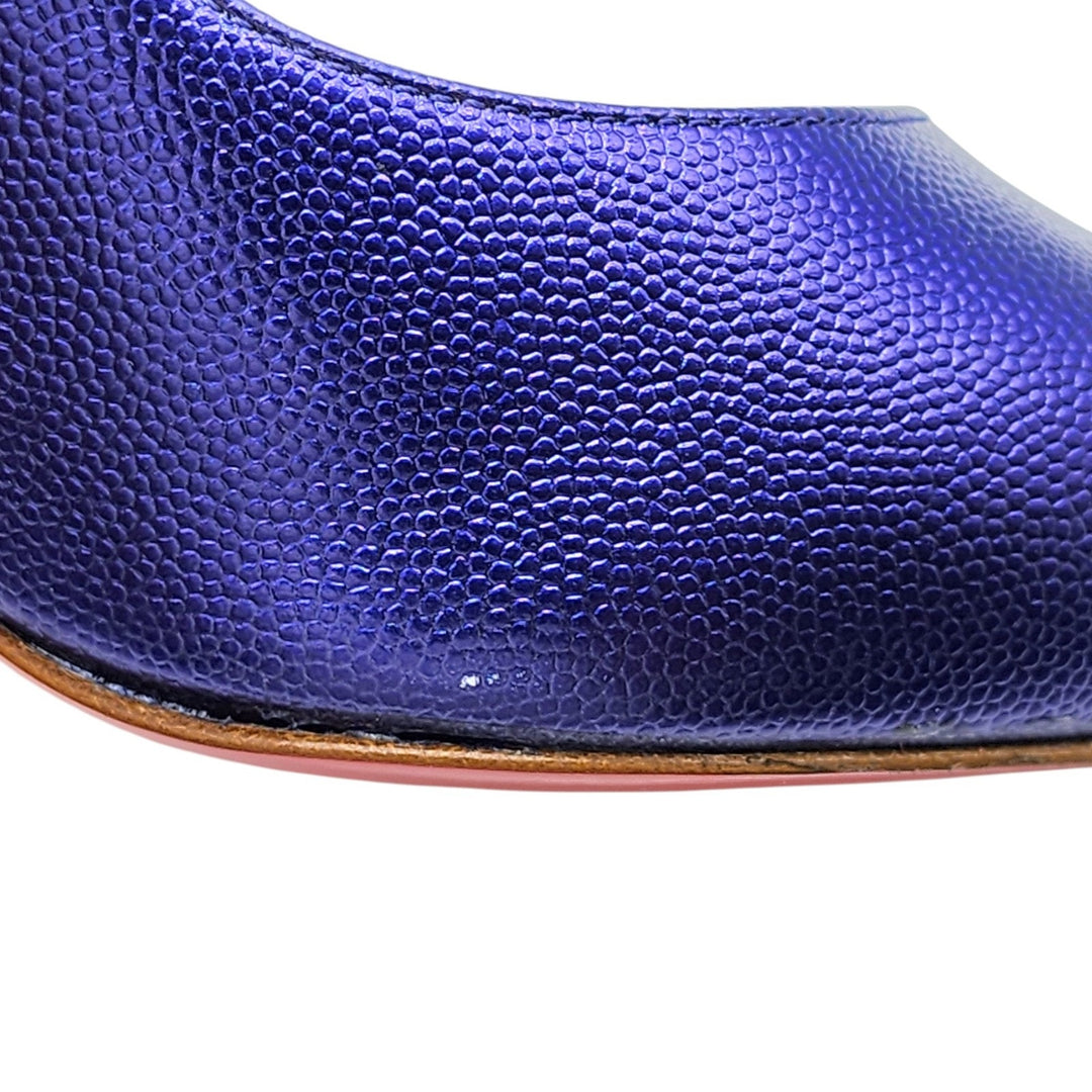 Christian Louboutin Hot Chick Leather Pumps 100 Purple EU 41 US 10.5