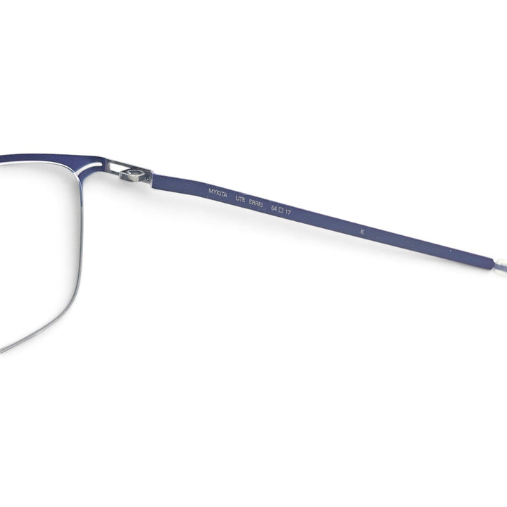 MYKITA LITE ERRKI Eyeglasses Navy Silver 54-17-135 Col 390 - NWB $850