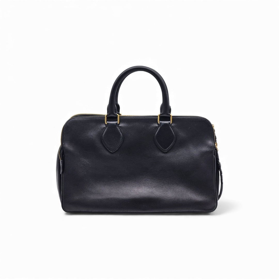 Celine Phoebe Triptyque Leather Shoulder Bag Satchel Black - New $3800