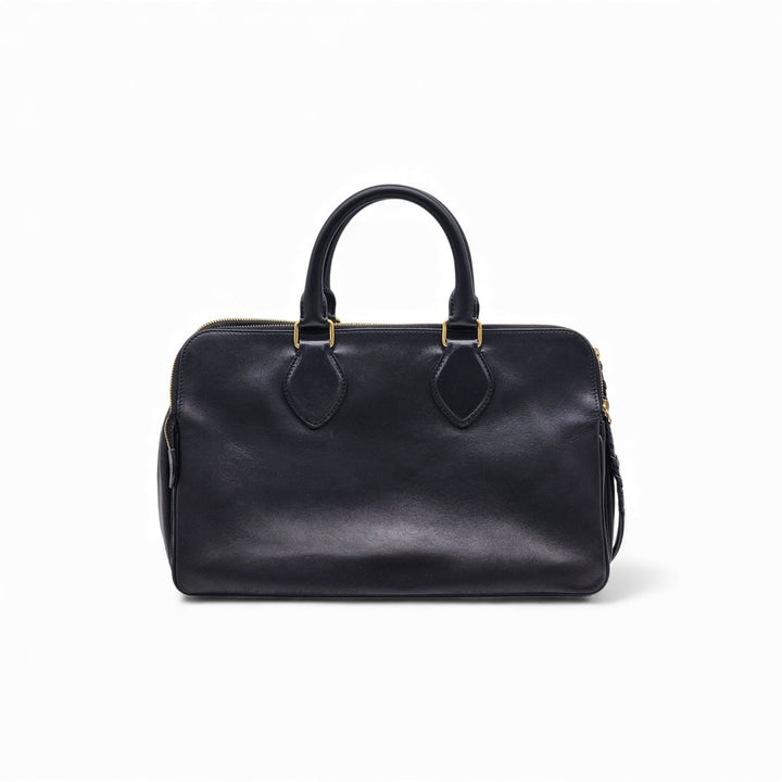 Celine Phoebe Triptyque Leather Shoulder Bag Satchel Black - New $3800