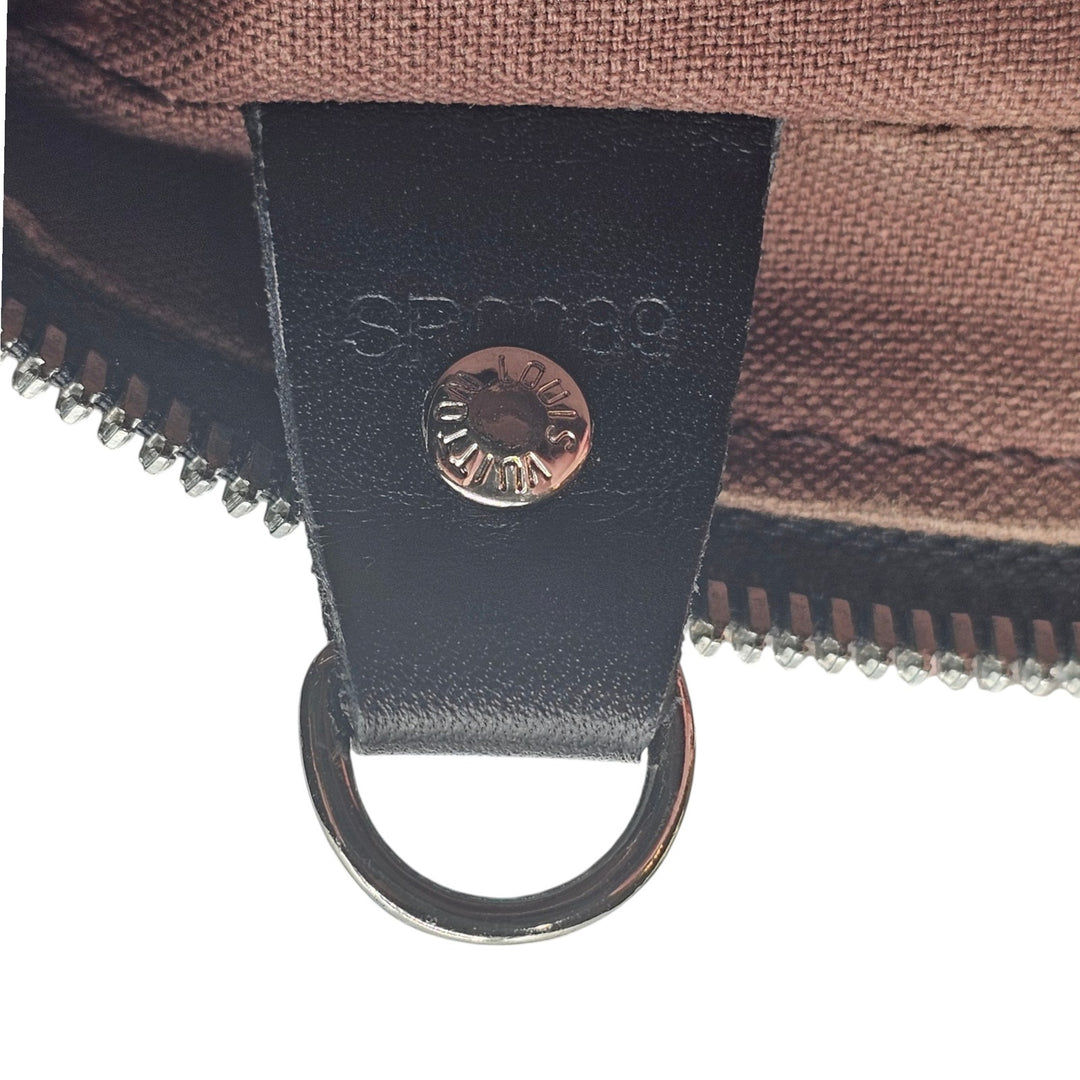 Louis Vuitton Porte Documents Voyage Monogram PM Macassar Briefcase Bag