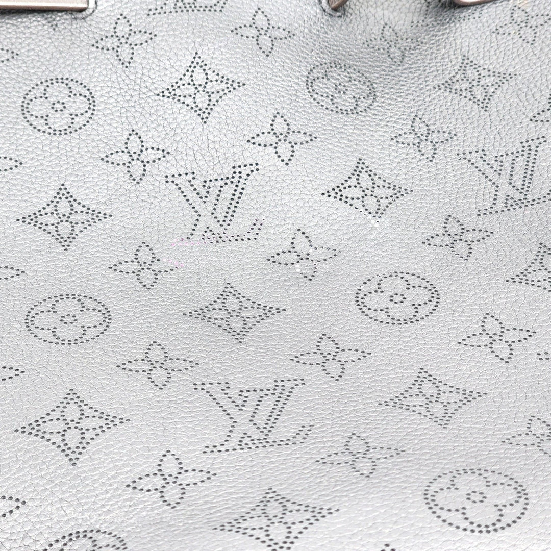 Louis Vuitton Girolata Mahina Leather Shoulder Bag Black with Pouch - Preowned