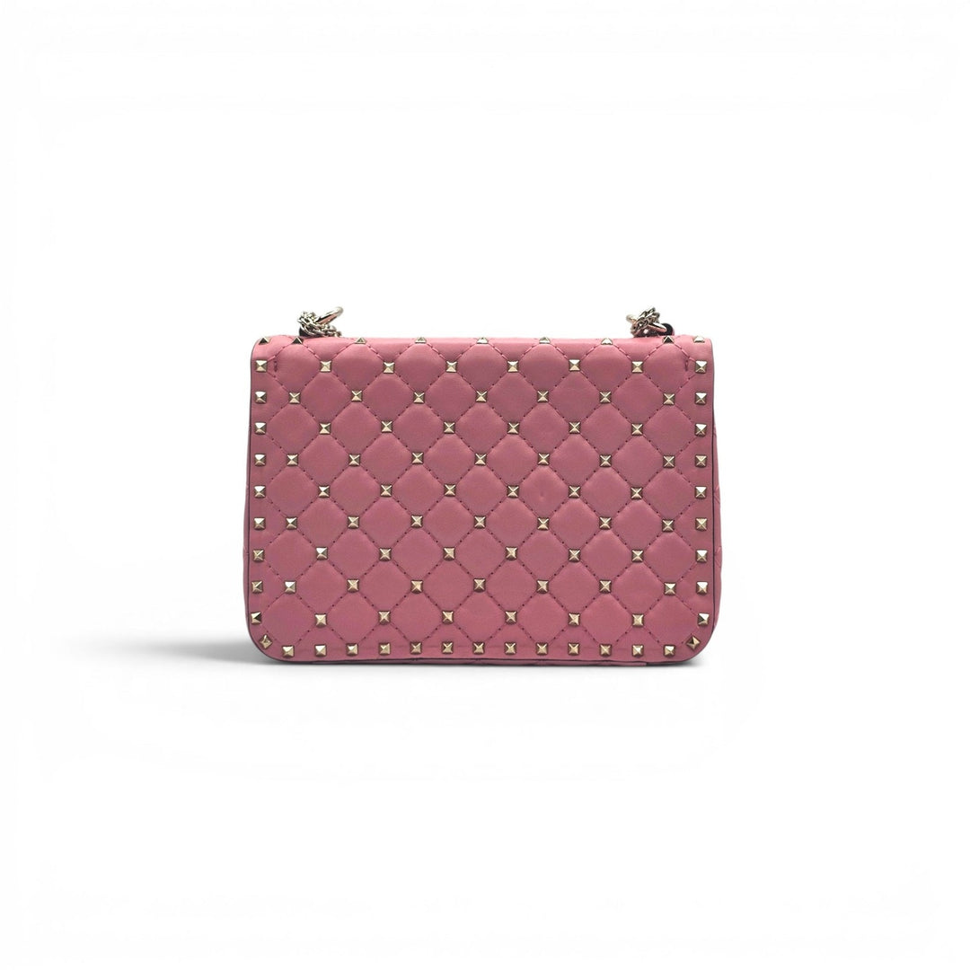 Valentino Garavani Rockstud Spike Medium Pink Leather Shoulder Bag NWOT $3500