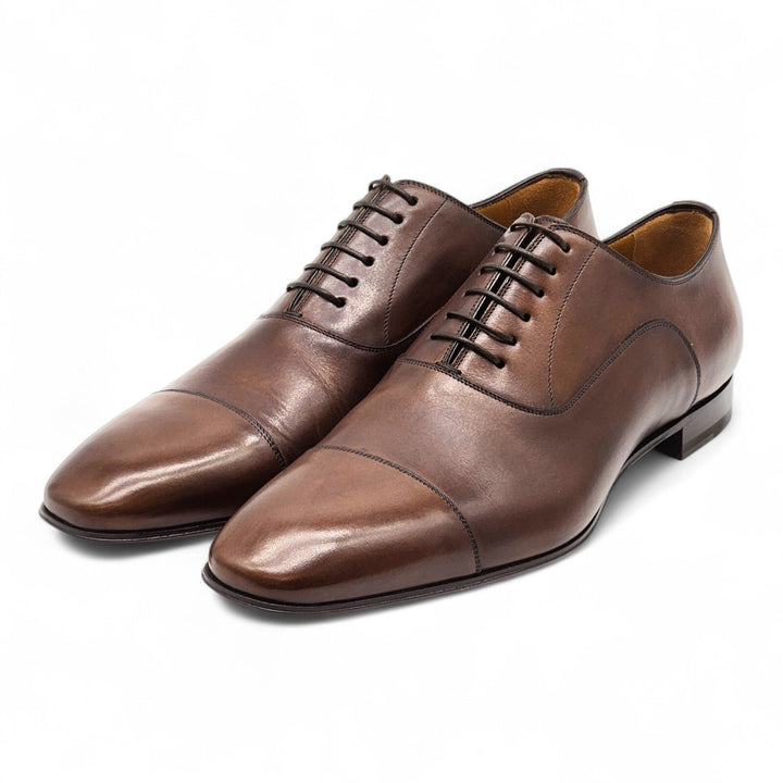 Christian Louboutin Greggo Leather Oxford Shoes in Brown EU 43.5 US 10.5