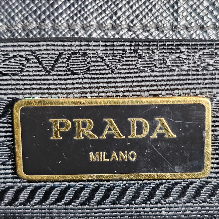 Prada Galleria Saffiano Leather Large Double Handle Tote Bag Black