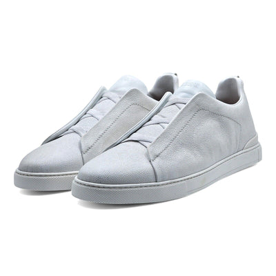 Zegna Triple Stitch Sneakers - Leather - White 12.5US $1150