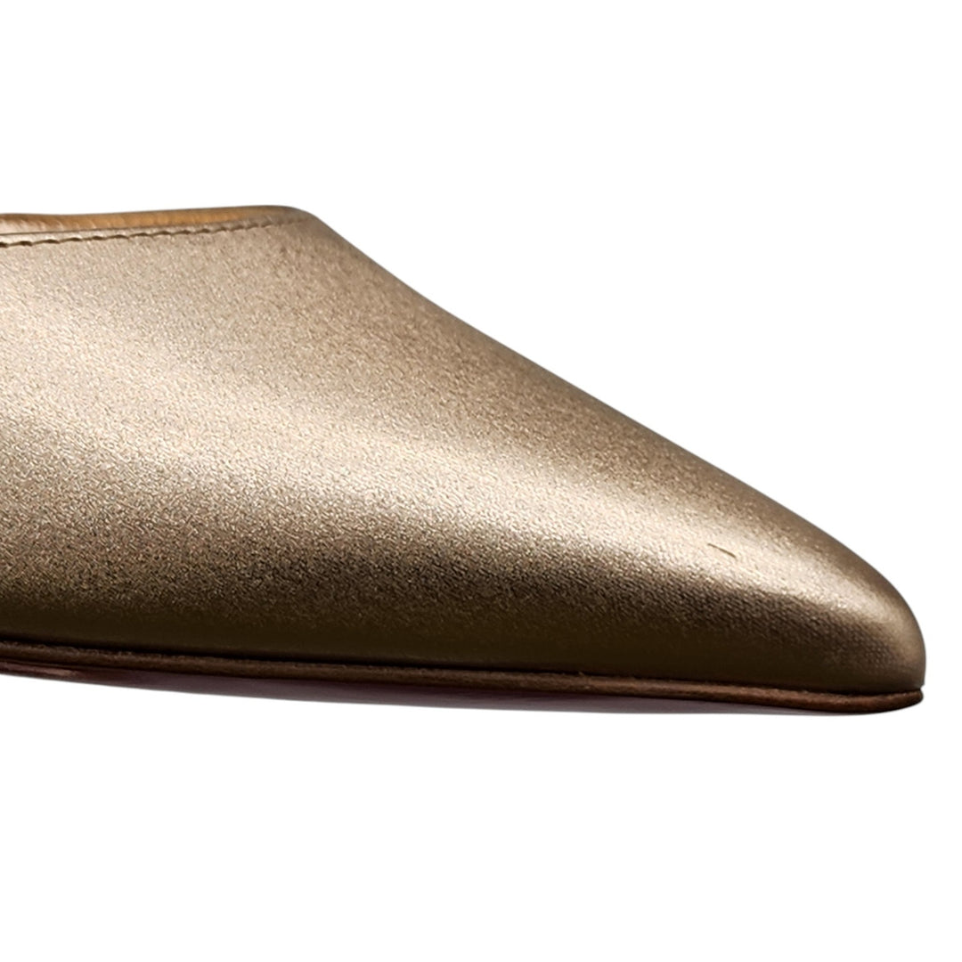 Christian Louboutin Iriza Leather Pumps 85 mm - Gold - EU 36 US 5.5 - $845