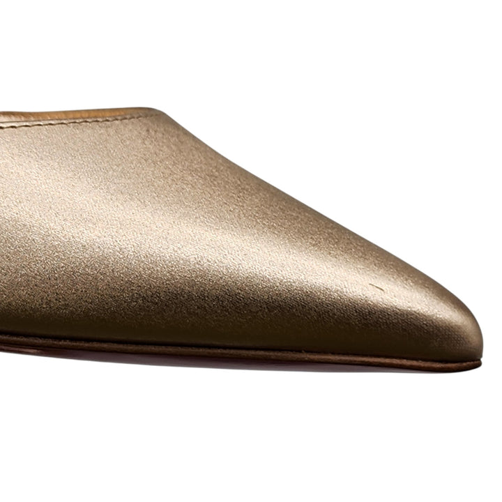 Christian Louboutin Iriza Leather Pumps 85 mm - Gold - EU 36 US 5.5 - $845