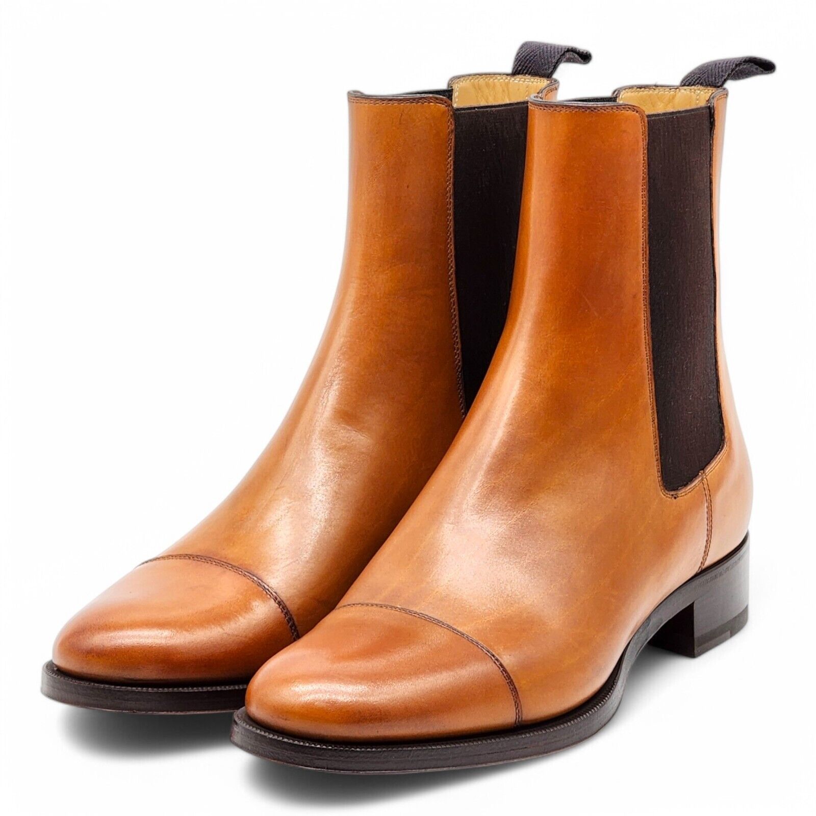 Christian Louboutin Antonio Chelsea Leather Boots - Brown - EU 39