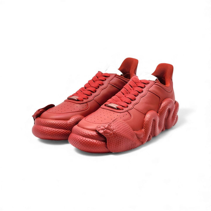 Giuseppe Zanotti x Young Thug Cobras Leather Sneakers Red EU 43 US 10 - NWB $995