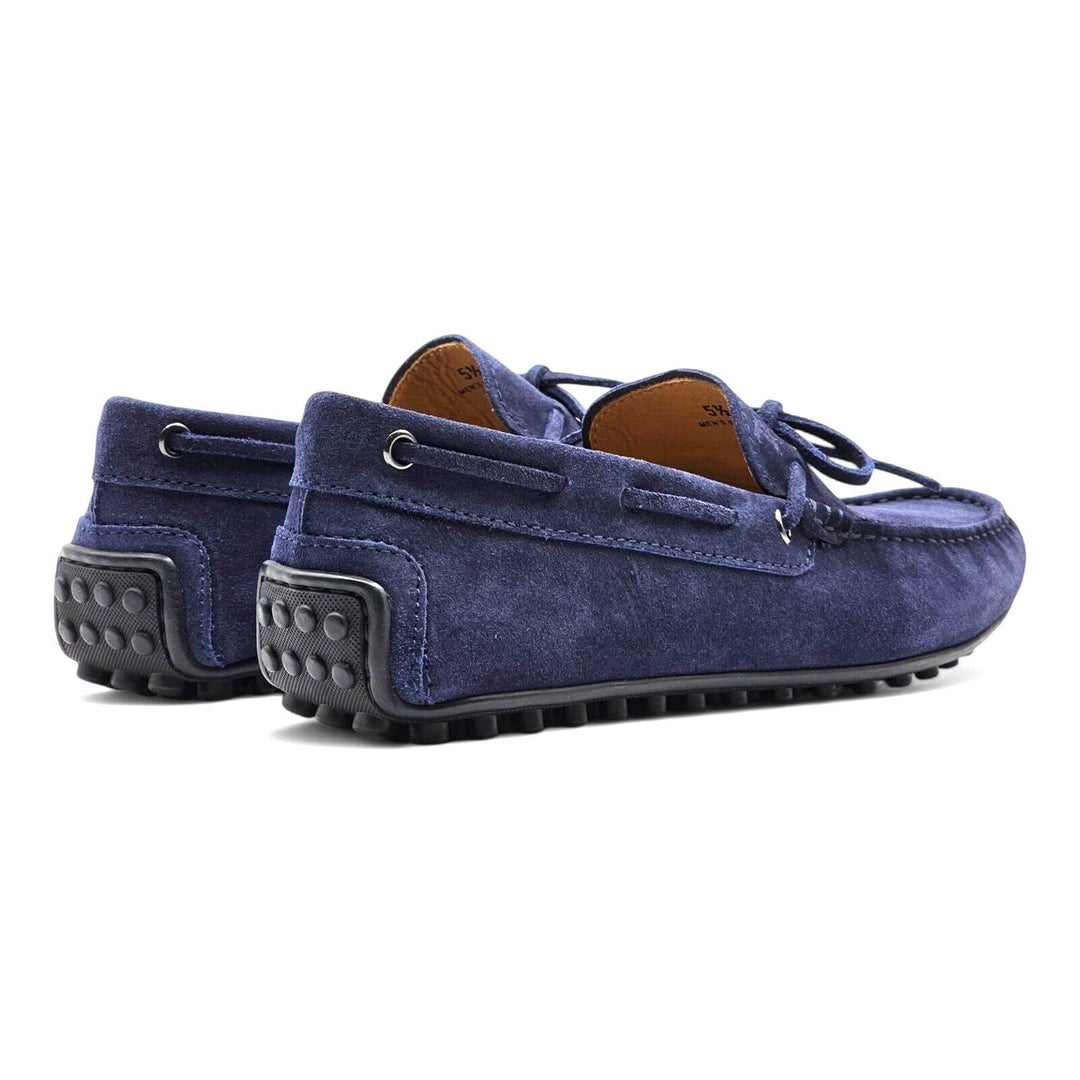 Tod's Driving Shoes City Gommino Suede Loafers Blue US 6.5 UK 5.5