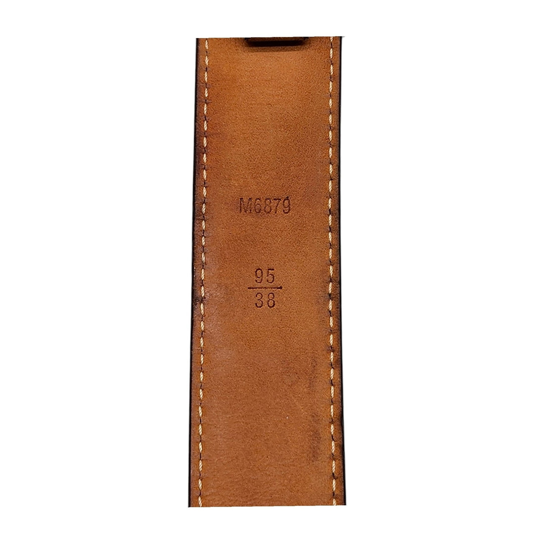 Louis Vuitton LV Cut-Out Buckle M6879 Monogram Leather Belt 95/38