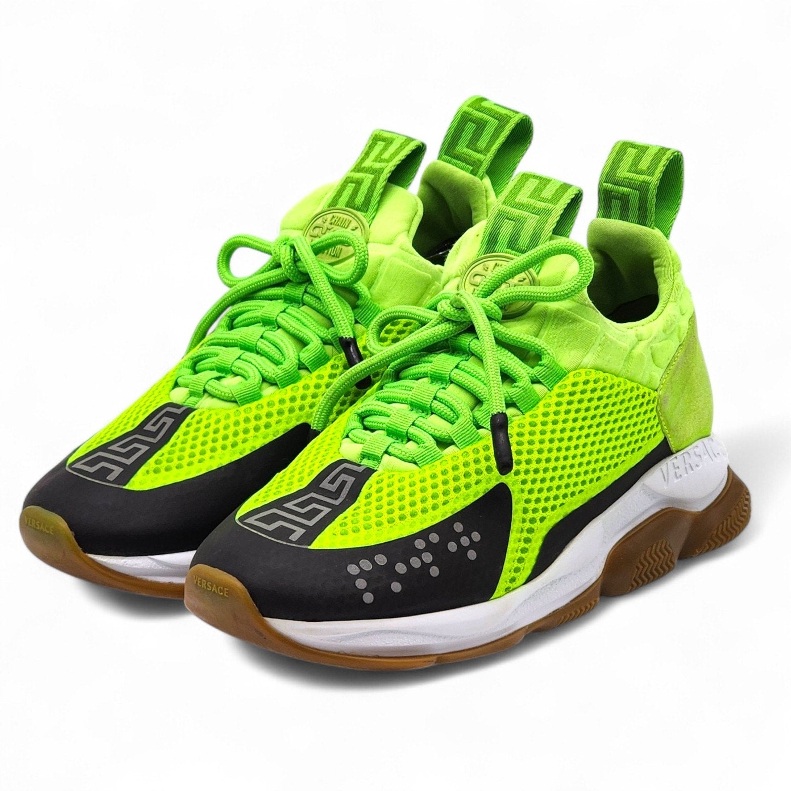 Versace Chain Reaction Women's Sneakers Neon Green EU 37 US 6.5