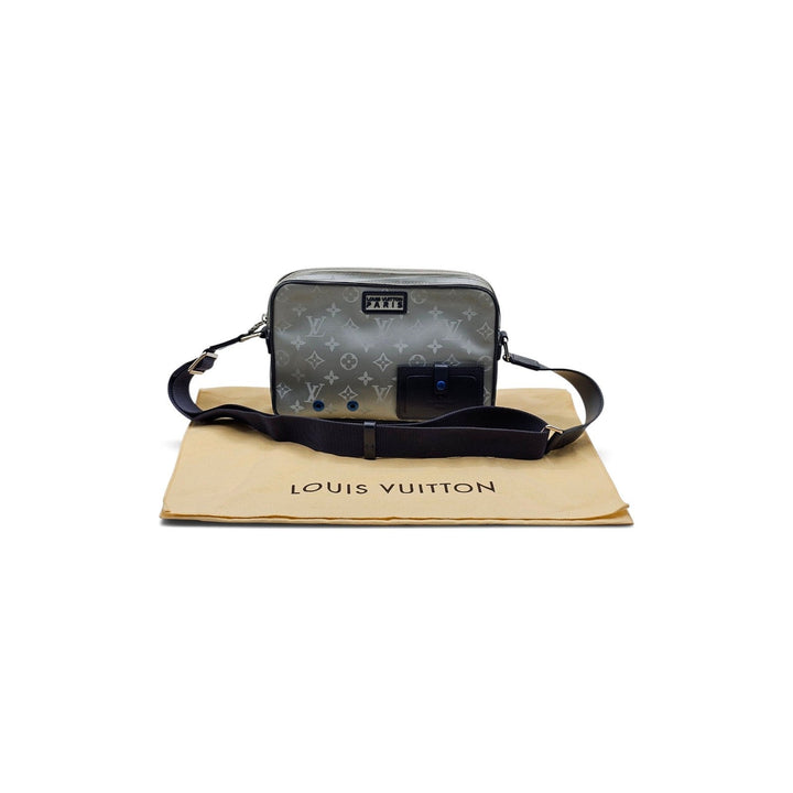 Louis Vuitton Monogram Satellite Alpha Crossbody Messenger Bag Silver M44169