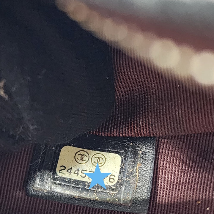 Chanel Quilted Leather O’Case Pouch Clutch Black Silver SHW 24-series