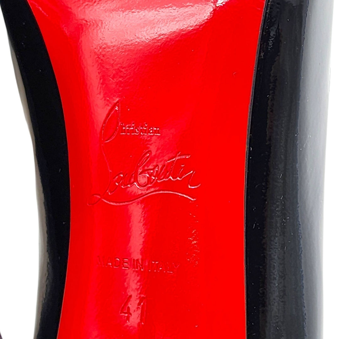 Christian Louboutin Patent Leather Kate 100mm Pumps in Black