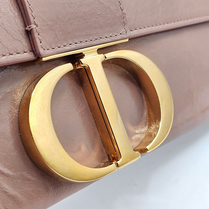 Christian Dior 30 Montaigne Leather Pouch Clutch Bag in Mauve Pink
