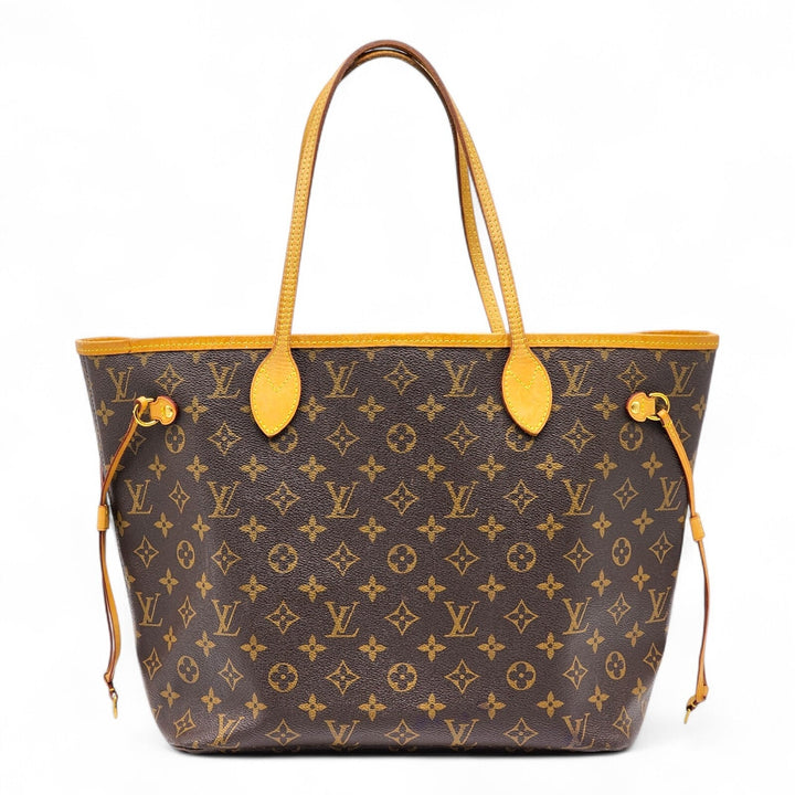 Louis Vuitton Neverfull MM Monogram Canvas Tote Bag M40156 Brown