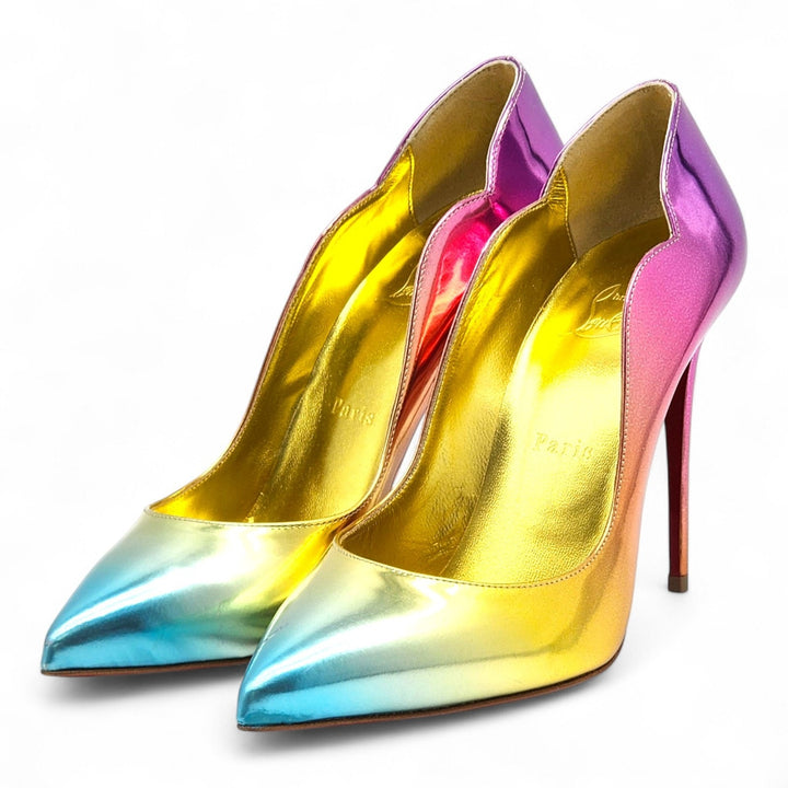 Christian Louboutin Hot Chick Leather Pumps Multicolor EU 39.5 US 9 - New $895
