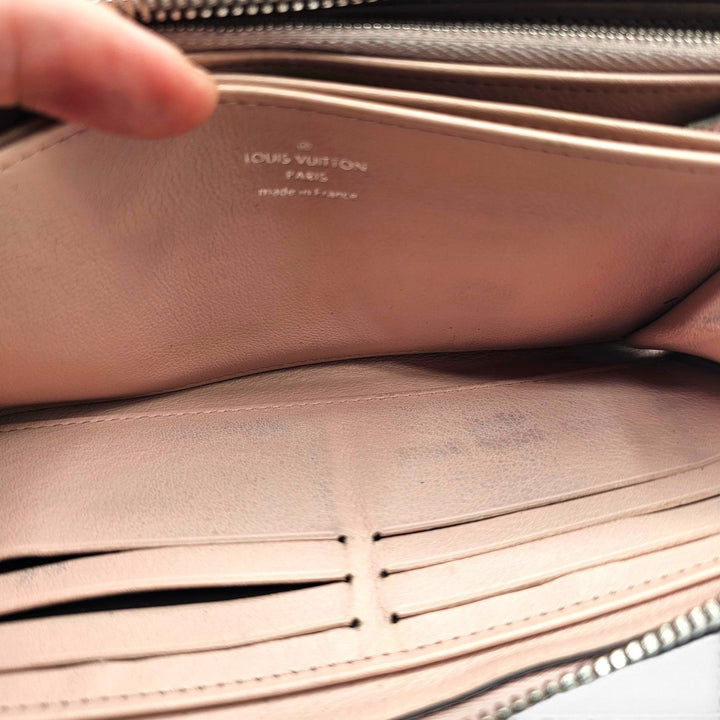 Louis Vuitton Mahina Zippy Wallet Perforated Leather Long Continental Pink