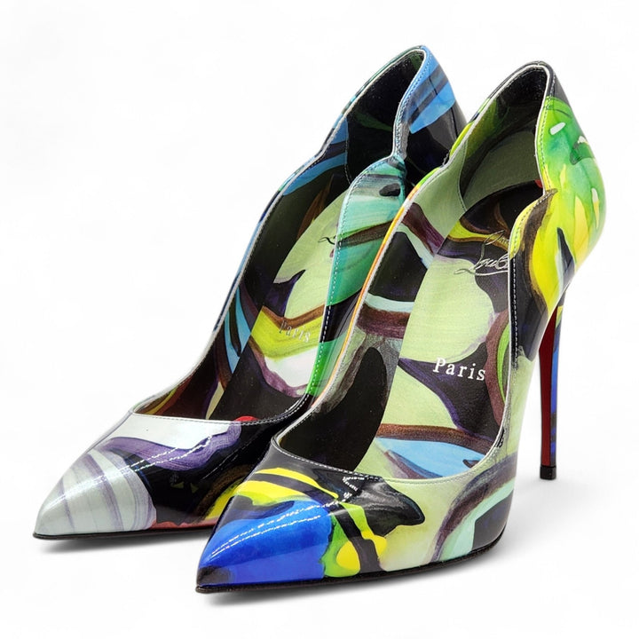 Christian Louboutin Hot Chick Leather Pumps Multicolor EU 37.5 US 7