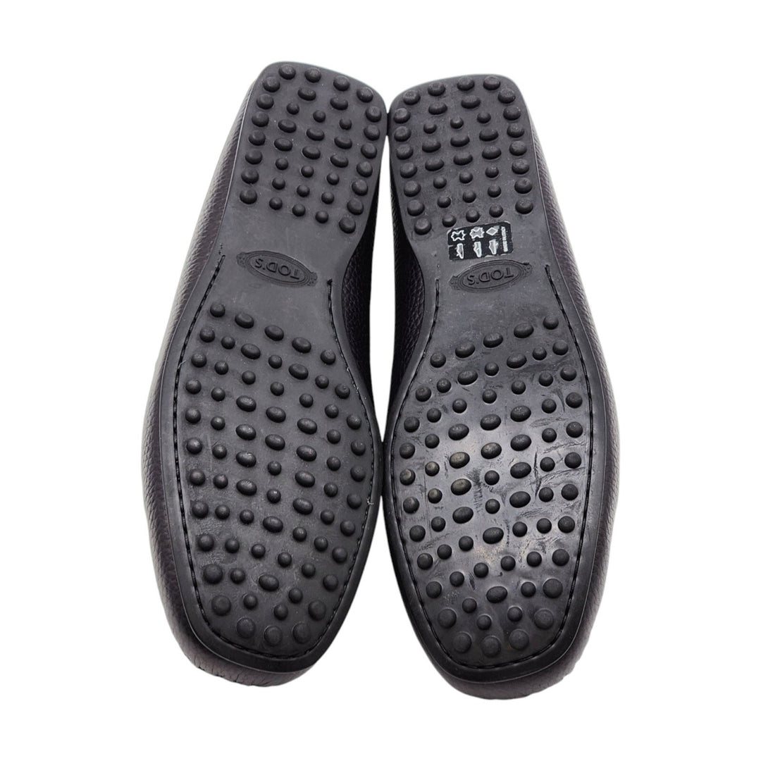 Tod’s for Ferrari Leather Gommino Driving Loafers Black UK 7 US 8