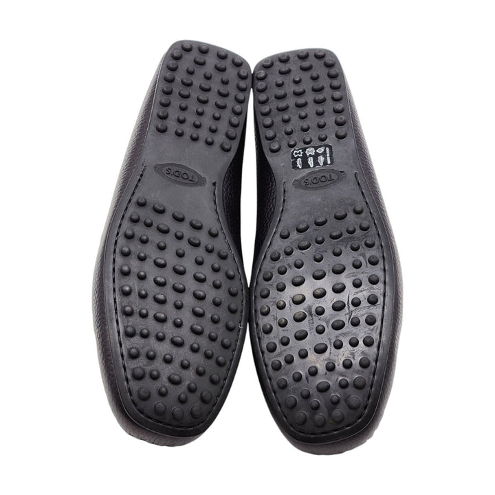 Tod’s for Ferrari Leather Gommino Driving Loafers Black UK 7 US 8